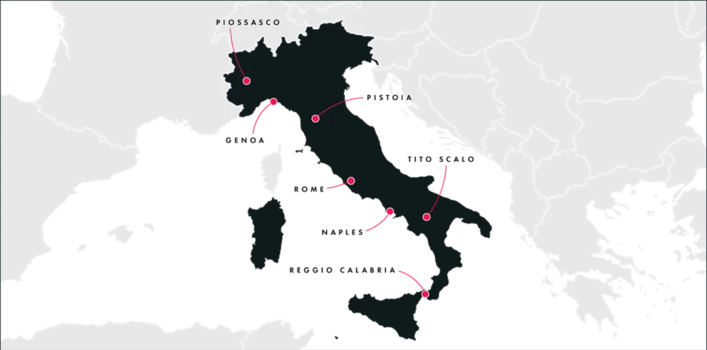 Italy Location Map